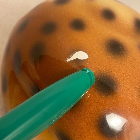 Vintage cat figurine MCM ceramic cheetah cub sculpture made in Italy Italian 60s - Picture 7 of 16